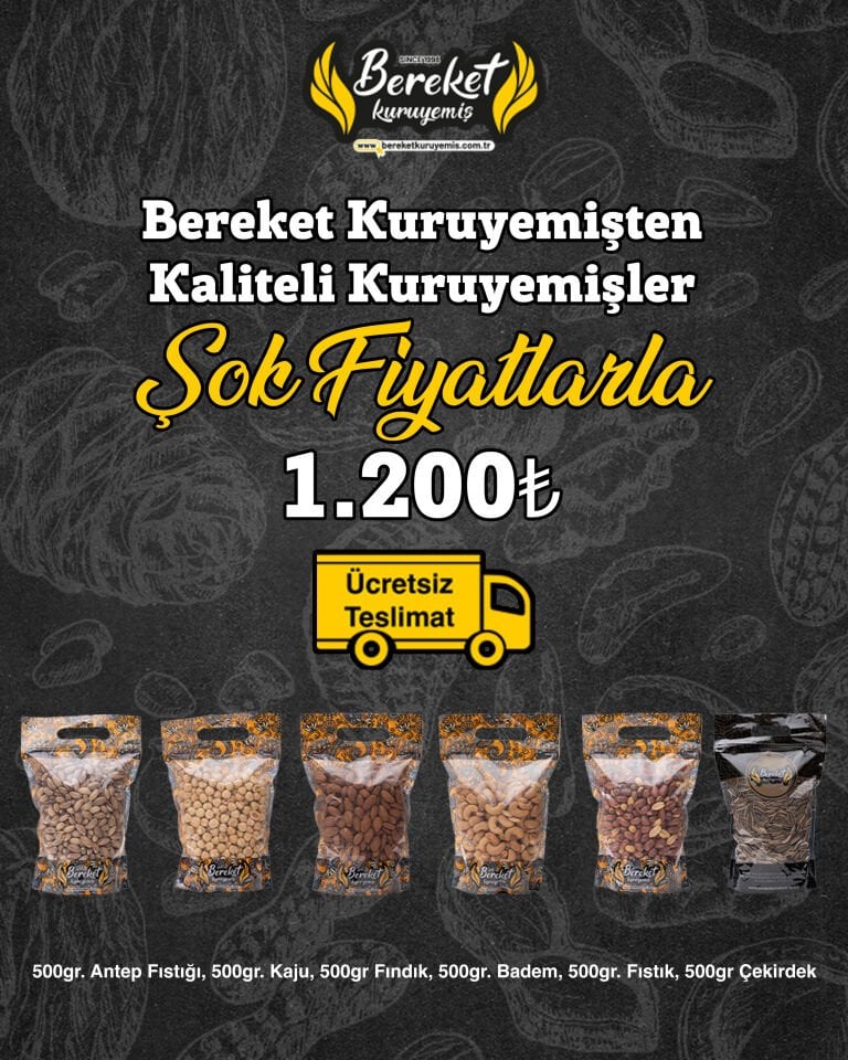 Bereket Online Özel Kaliteli Çerez Kampanyası !
